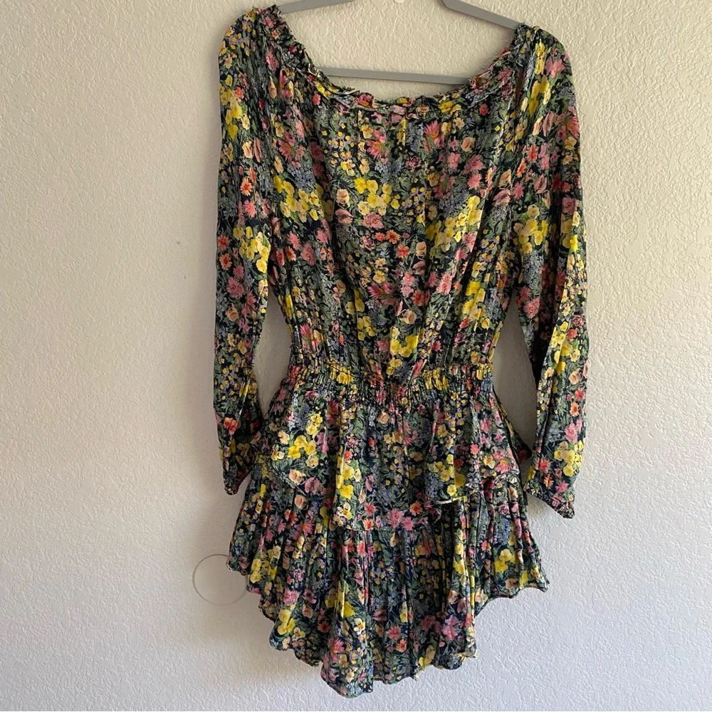 LoveShackFancy Popover Mini Dress Silk FLAWED - Picture 9 of 10